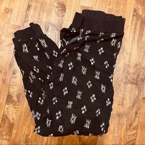 Madewell Pull On Track Pants in Black Ikat